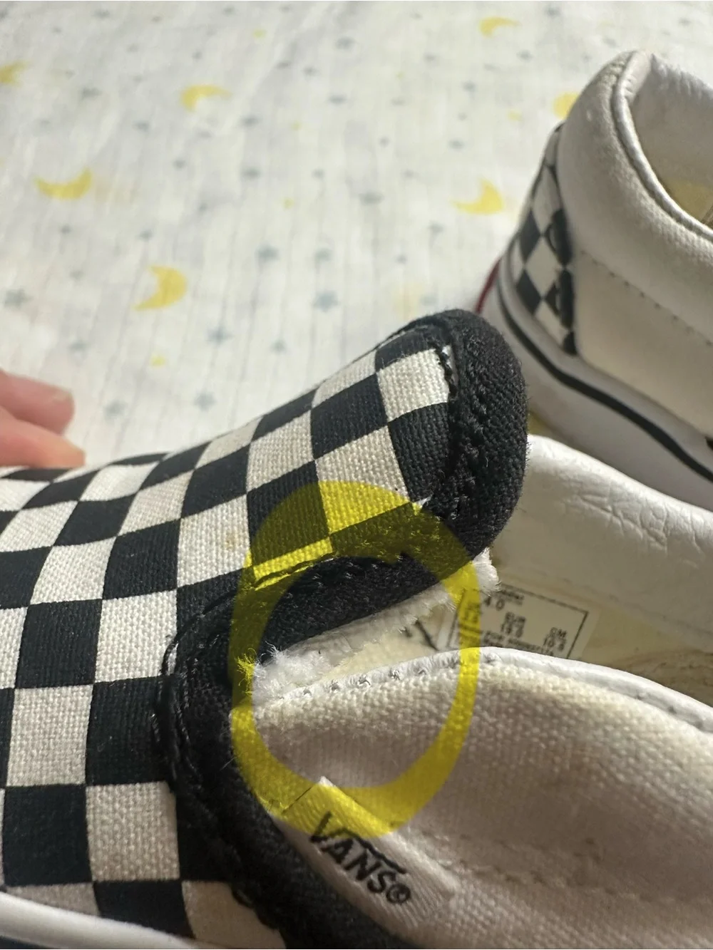 Vans Kids Black and White Checkerboard Slip-On Sneakers